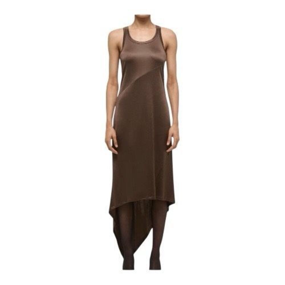 Helmut Lang Jersey Scarf Hem Tank Dress Size S Nwt